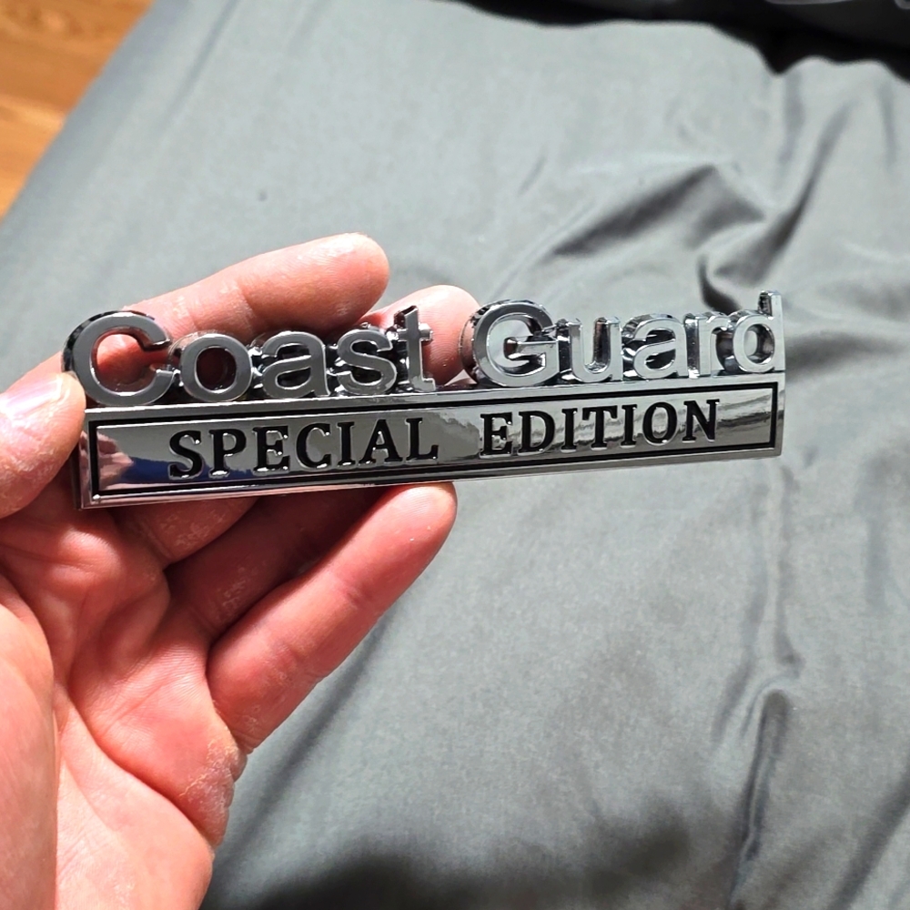 metal Coast Guard Special Edition Car Truck SUV Emblem for Fender or Tailgate